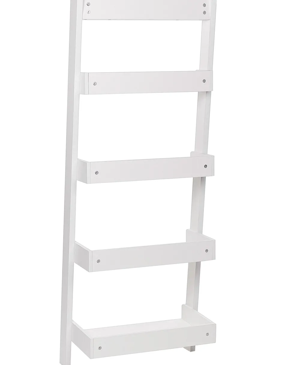 Estante Tipo Escada Com 5 Prateleiras Branca Mobile Trio