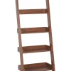 Estante Tipo Escada Com 5 Prateleiras Castanha Mobile Trio