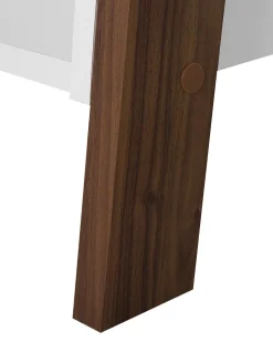 Estante Tipo Escada Com 5 Prateleiras Castanha E Branca Mobile Duo