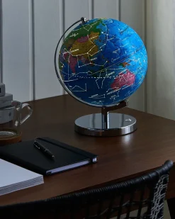 Globo Decorativo Com Led Azul 30 Cm Stanley