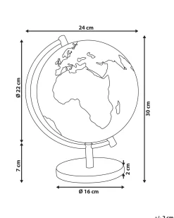 Globo Decorativo Com Led Azul 30 Cm Stanley