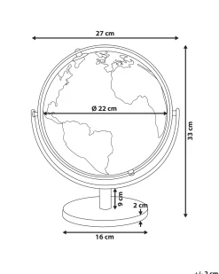 Globo Decorativo Prateado 33 Cm Drake