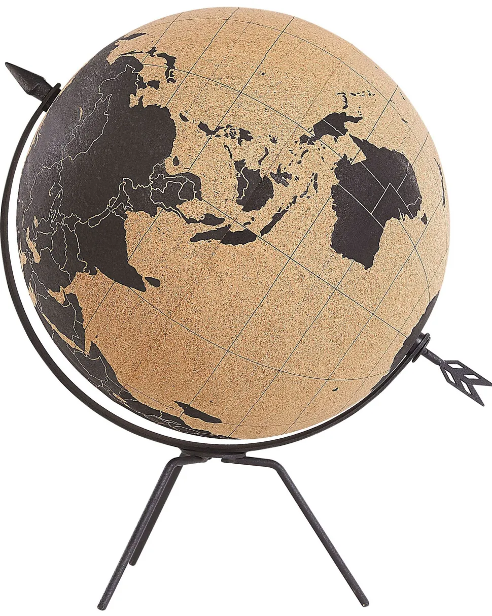 Globo Decorativo Preto E Castanho 35 Cm Battuta