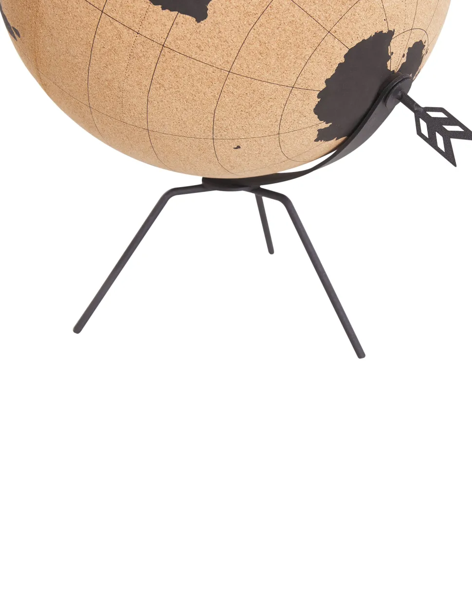 Globo Decorativo Preto E Castanho 35 Cm Battuta