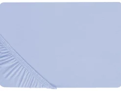 Lencol-Capa Em Algodao Azul 90 X 200 Cm Janbu