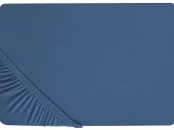 Lencol-Capa Em Algodao Azul Marinho 200 X 200 Cm Janbu