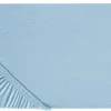 Lencol-Capa Em Algodao Azul Claro 90 X 200 Cm Hofuf