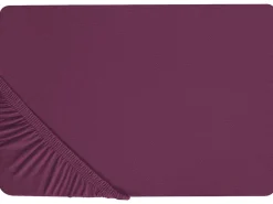 Lencol-Capa Em Algodao Borgonha 90 X 200 Cm Janbu