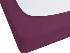 Lencol-Capa Em Algodao Borgonha 90 X 200 Cm Janbu