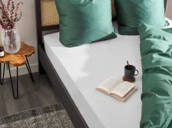 Lencol-Capa Em Algodao Branco 90 X 200 Cm Janbu