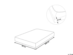 Lencol-Capa Em Algodao Branco 90 X 200 Cm Hofuf