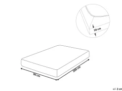 Lencol-Capa Em Algodao Cinzento Escuro 90 X 200 Cm Janbu