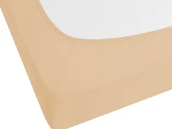 Lencol-Capa Em Algodao Cor De Areia 90 X 200 Cm Janbu