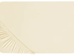 Lencol-Capa Em Algodao Creme 90 X 200 Cm Janbu