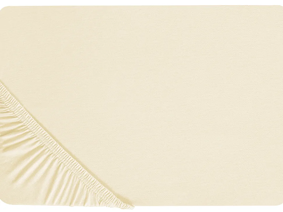 Lencol-Capa Em Algodao Creme 90 X 200 Cm Janbu