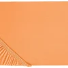 Lencol-Capa Em Algodao Laranja 90 X 200 Cm Janbu