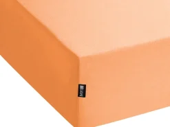 Lencol-Capa Em Algodao Laranja 90 X 200 Cm Janbu
