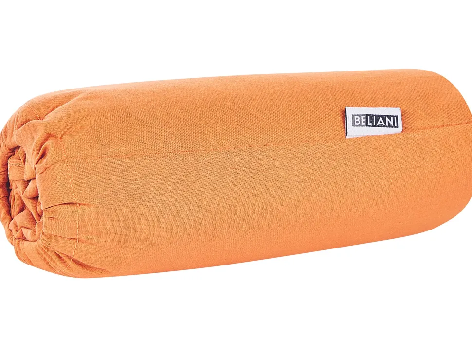 Lencol-Capa Em Algodao Laranja 90 X 200 Cm Janbu