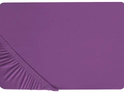 Lencol-Capa Em Algodao Purpura 90 X 200 Cm Janbu