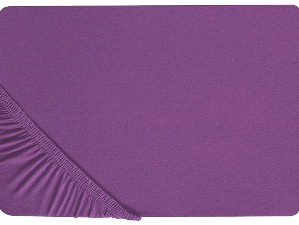 Lencol-Capa Em Algodao Purpura 90 X 200 Cm Janbu