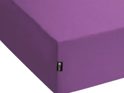 Lencol-Capa Em Algodao Purpura 90 X 200 Cm Janbu