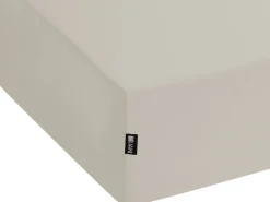 Lencol-Capa Em Algodao Taupe 90 X 200 Cm Janbu