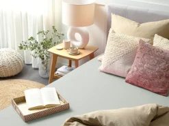 Lencol-Capa Em Algodao Verde Claro 90 X 200 Cm Janbu