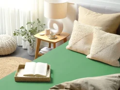 Lencol-Capa Em Algodao Verde 90 X 200 Cm Janbu