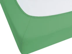 Lencol-Capa Em Algodao Verde 90 X 200 Cm Janbu