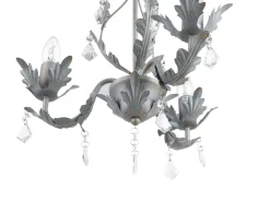 Lustre Cinzento Para 3 Lampadas Isen