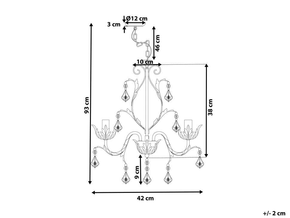 Lustre Cinzento Para 3 Lampadas Isen