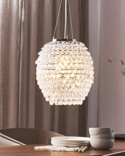 Lustre Cromado Com Cristais Sauer