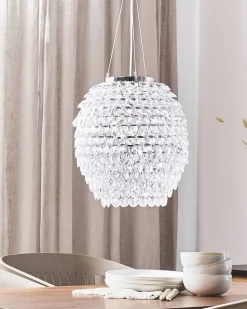 Lustre Cromado Com Cristais Sauer