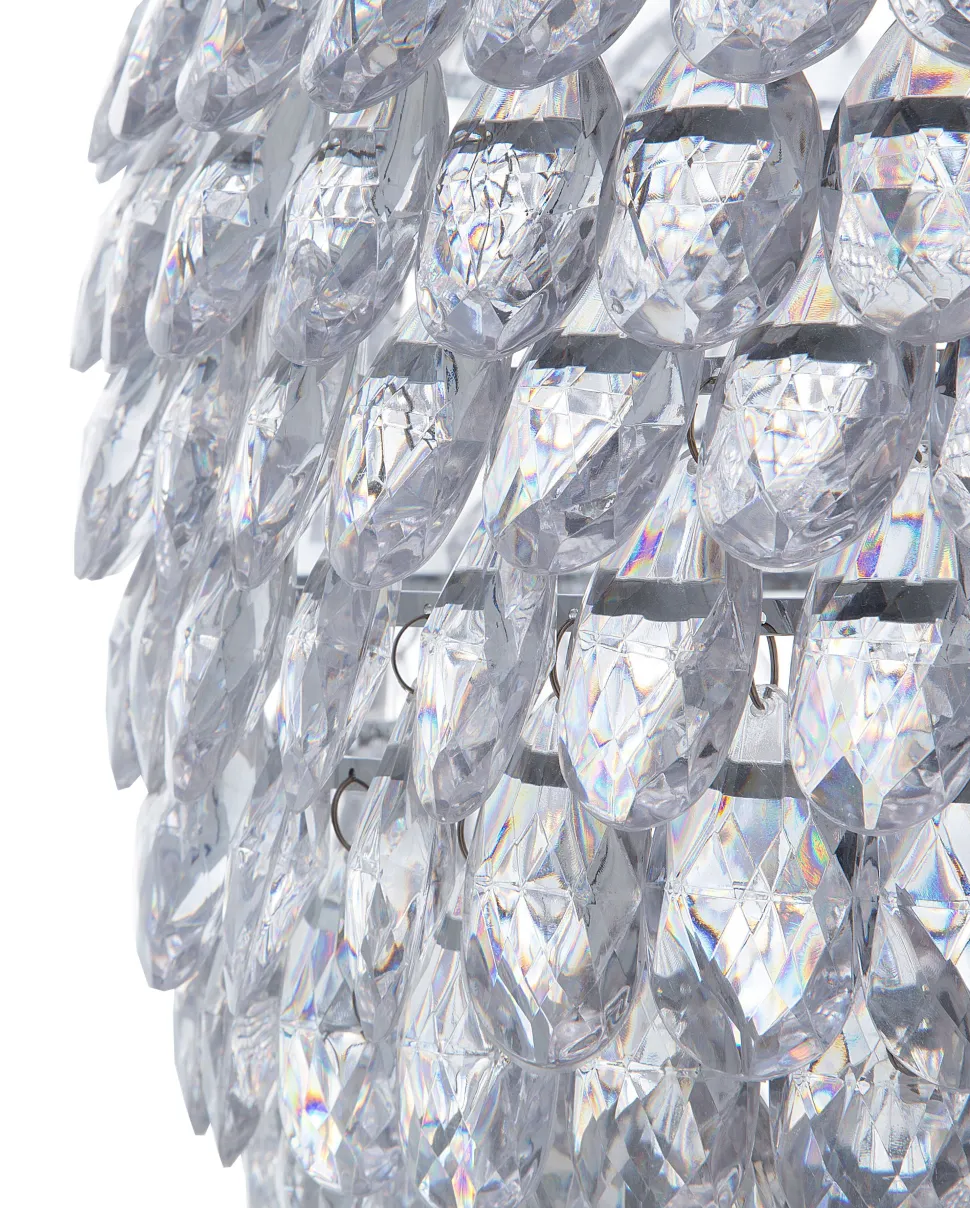 Lustre Cromado Com Cristais Sauer