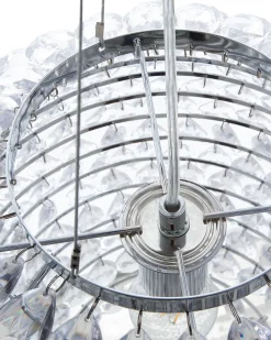 Lustre Cromado Com Cristais Sauer