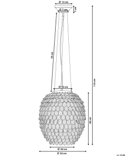 Lustre Cromado Com Cristais Sauer