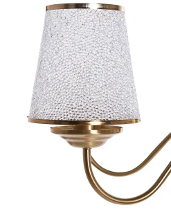 Lustre Em Metal Cor De Bronze Para 6 Lampadas Bradano