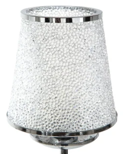 Lustre Em Metal Prateado Para 6 Lampadas Bradano