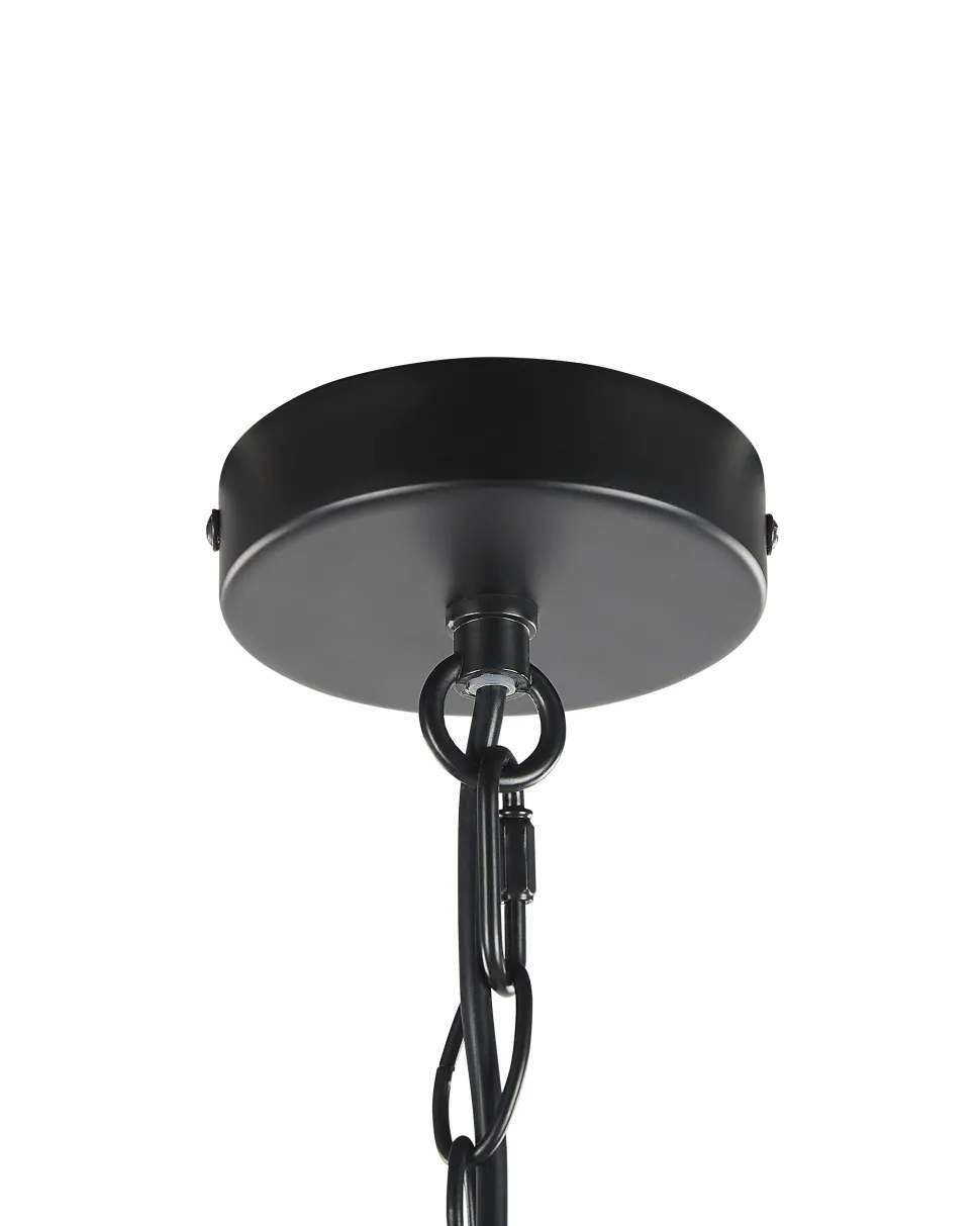 Lustre Em Metal Preto Dabus