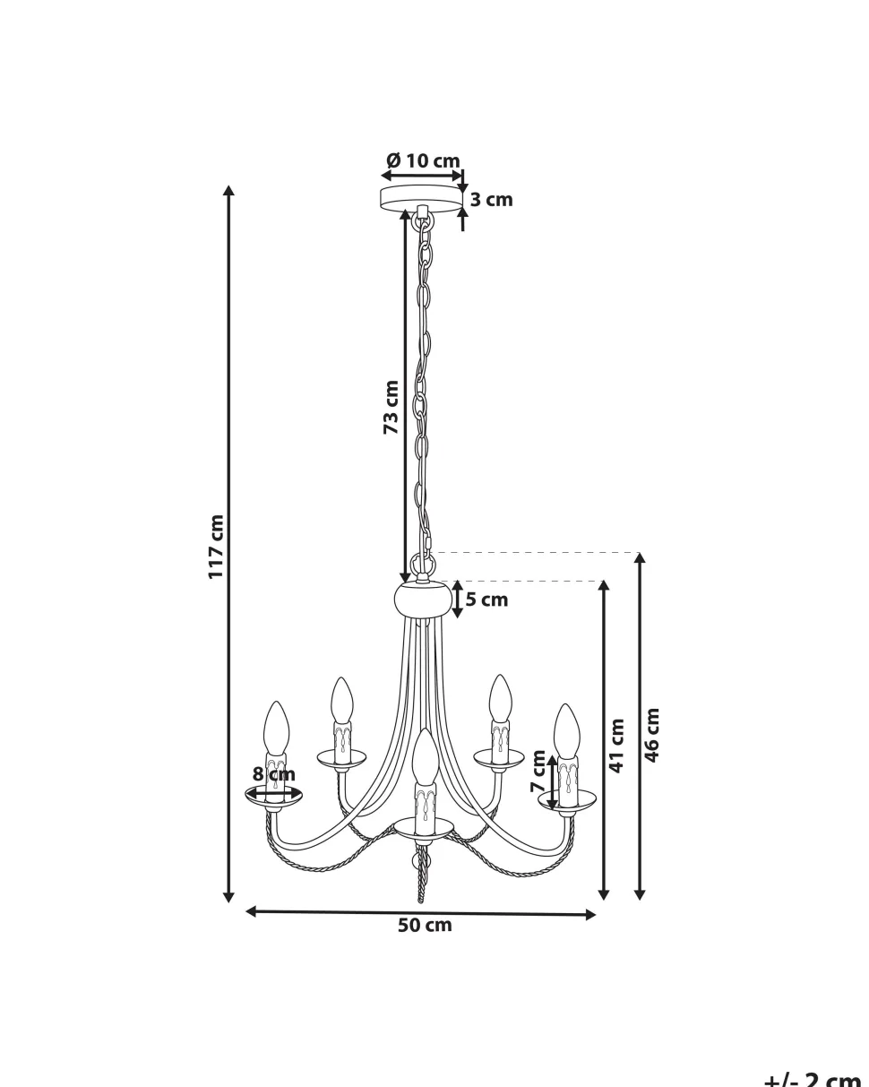 Lustre Em Metal Preto Dabus