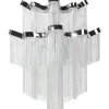 Lustre Para 6 Lampadas Em Metal Cromado Mucone