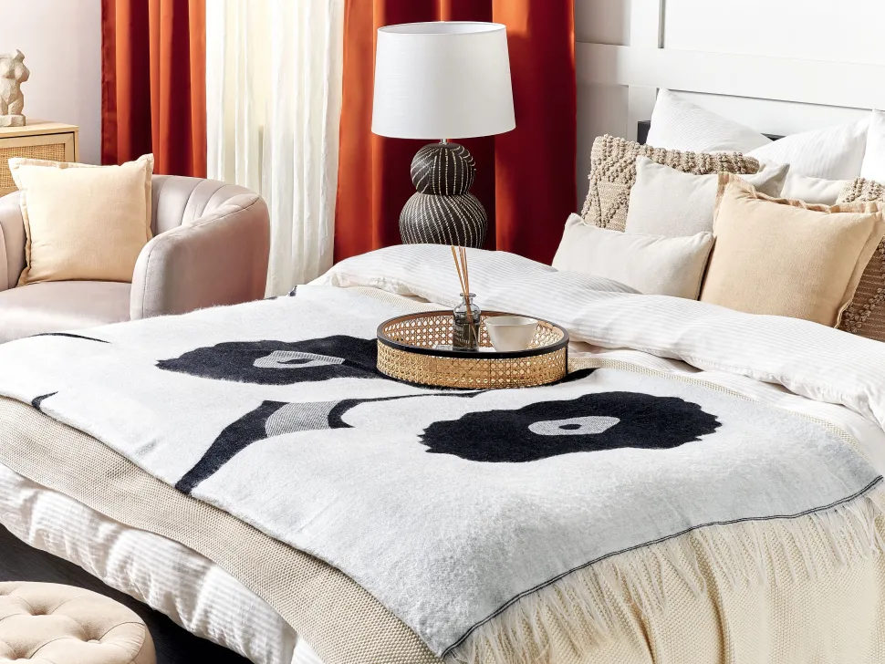 Manta Cinzenta E Preta 130 X 170 Cm Kyakmi