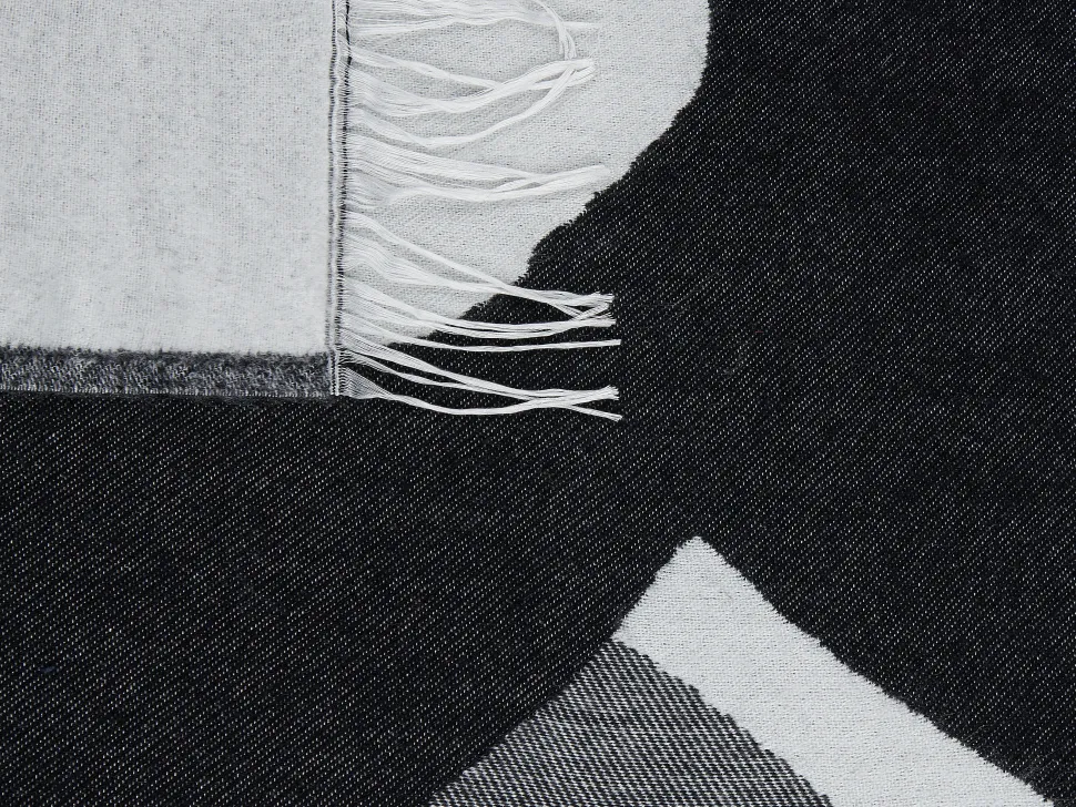 Manta Cinzenta E Preta 130 X 170 Cm Kyakmi