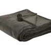 Manta Cinzenta Escura 200 X 220 Cm Terke