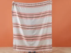 Manta Creme E Rosa 130 X 170 Cm Magar