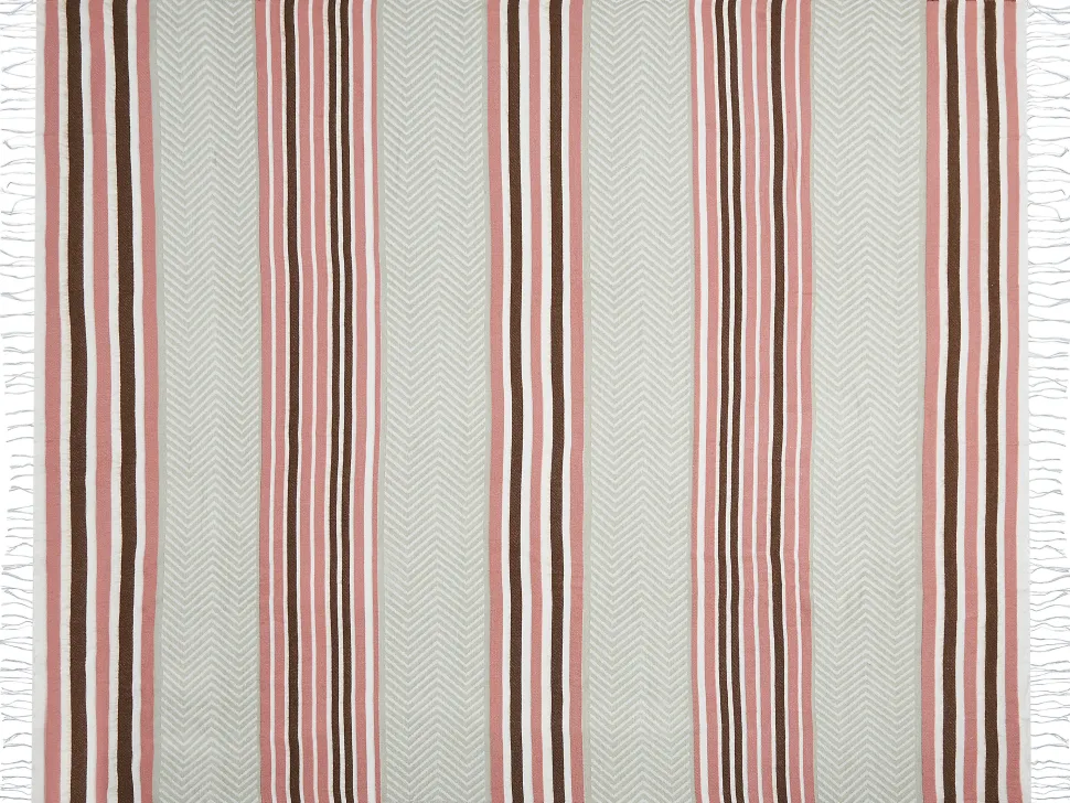 Manta Creme E Rosa 130 X 170 Cm Magar