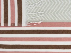 Manta Creme E Rosa 130 X 170 Cm Magar