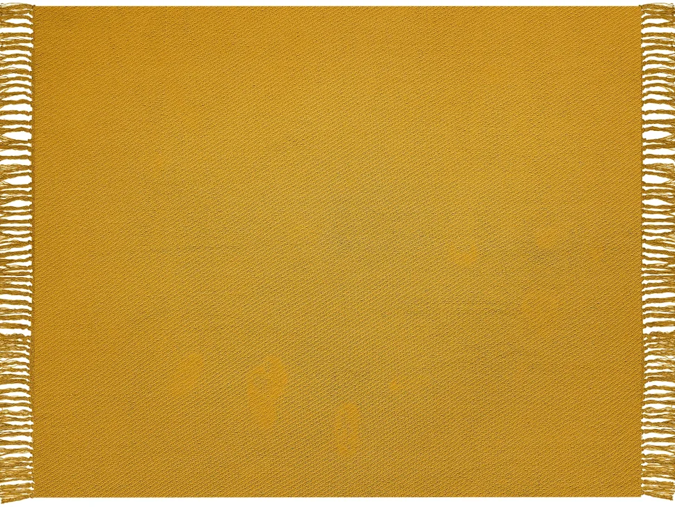 Manta De Algodao Amarelo Mostarda 125 X 150 Cm Yarsa