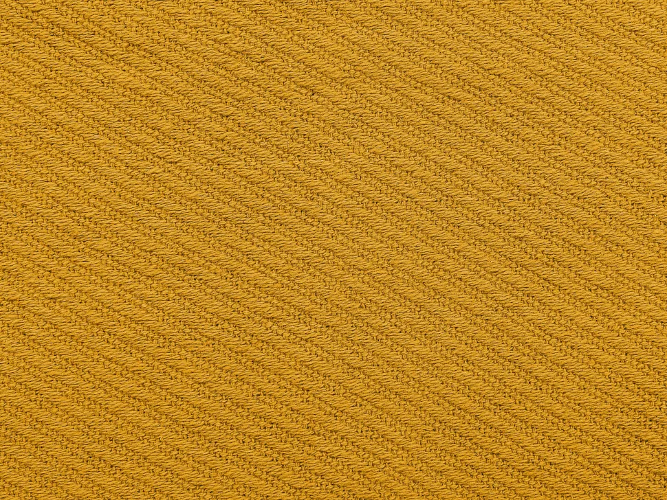Manta De Algodao Amarelo Mostarda 125 X 150 Cm Yarsa
