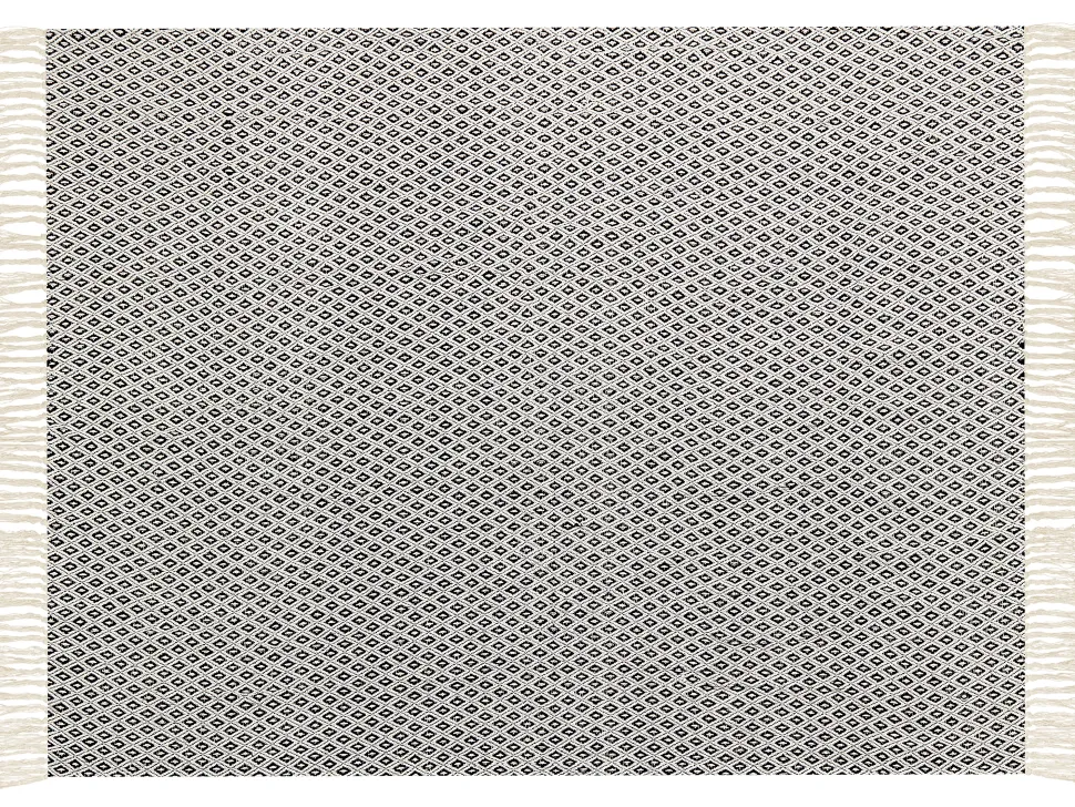 Manta De Algodao Preto E Branco 125 X 150 Cm Chyama